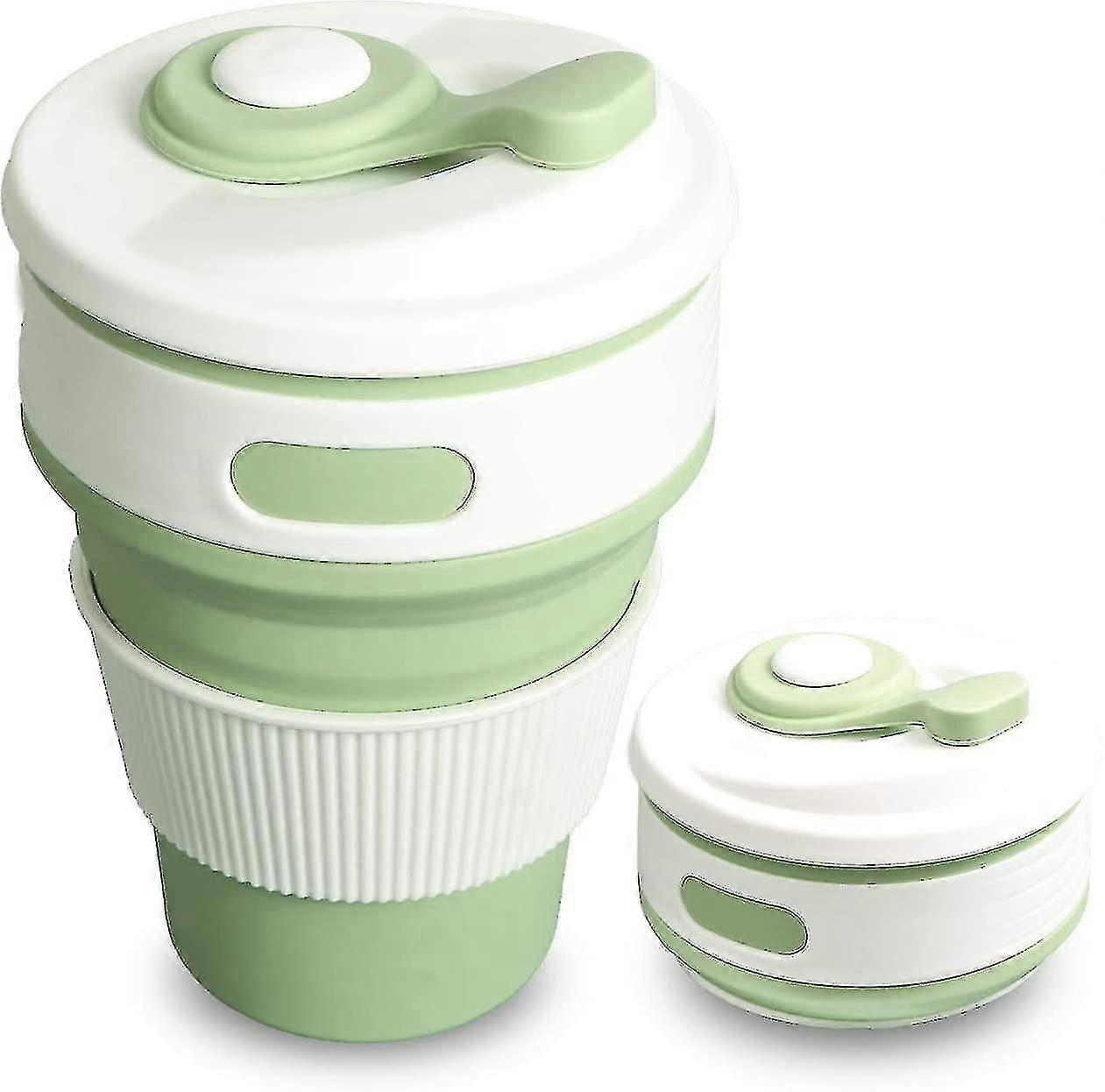 350ml Silicone Collapcsble Coffee Cup With Lid