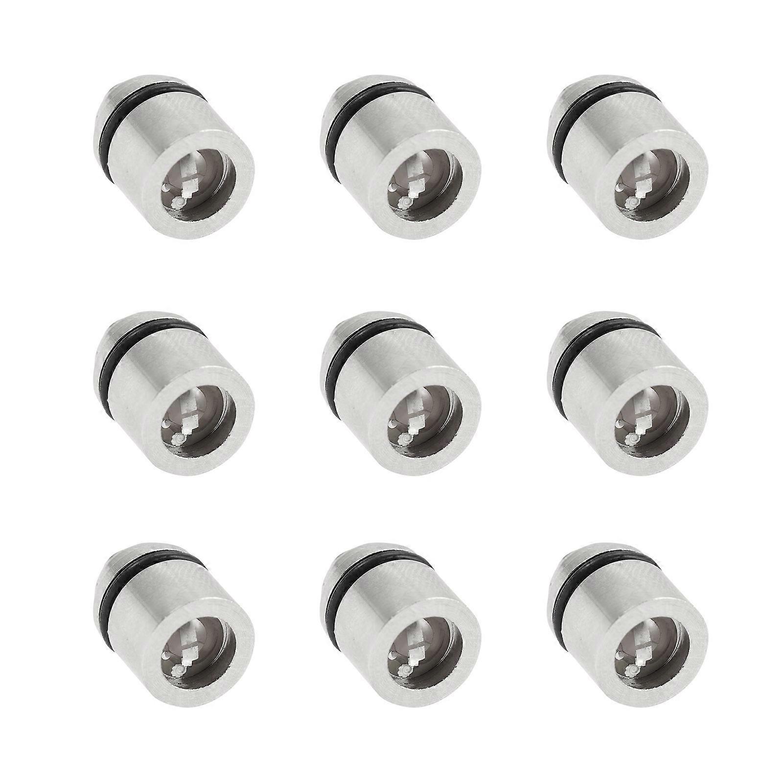 9pcs Mini LED Flashlight Battery-Powered Small Flashlight Keychain Making Pendant