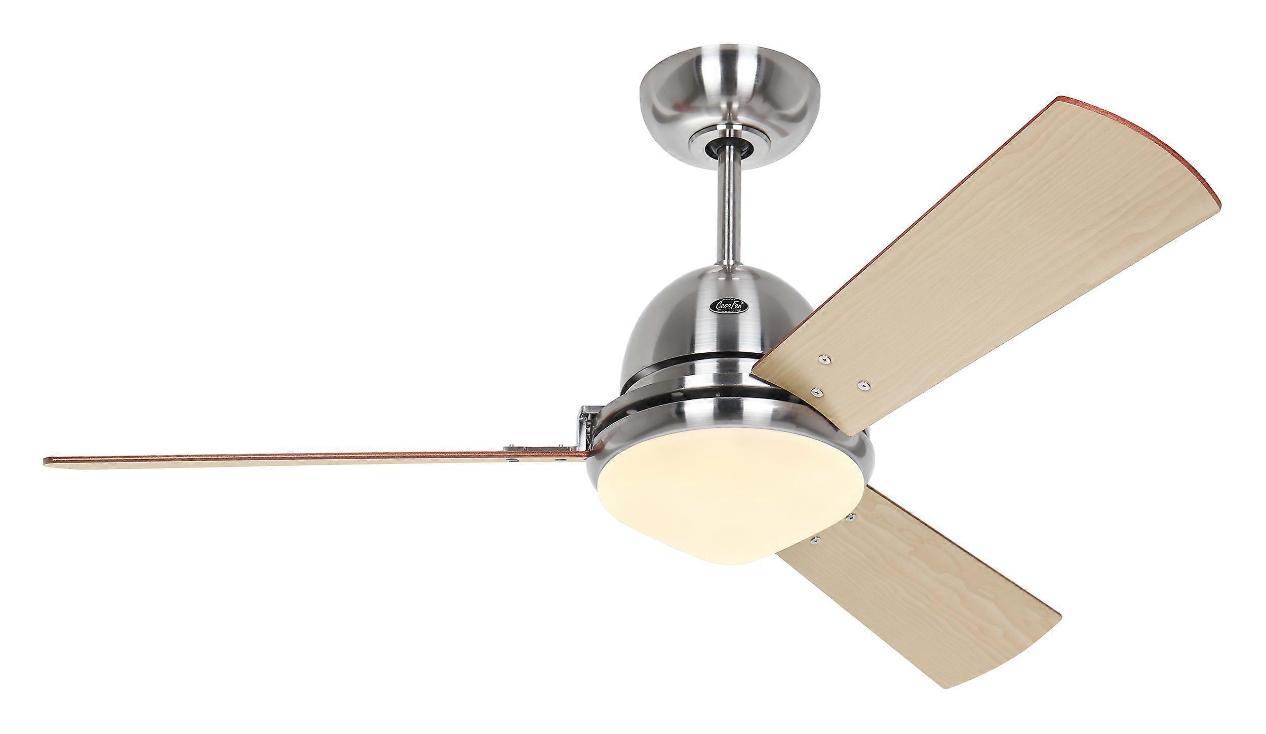 Ceiling fan Libeccio 120 chrome with light