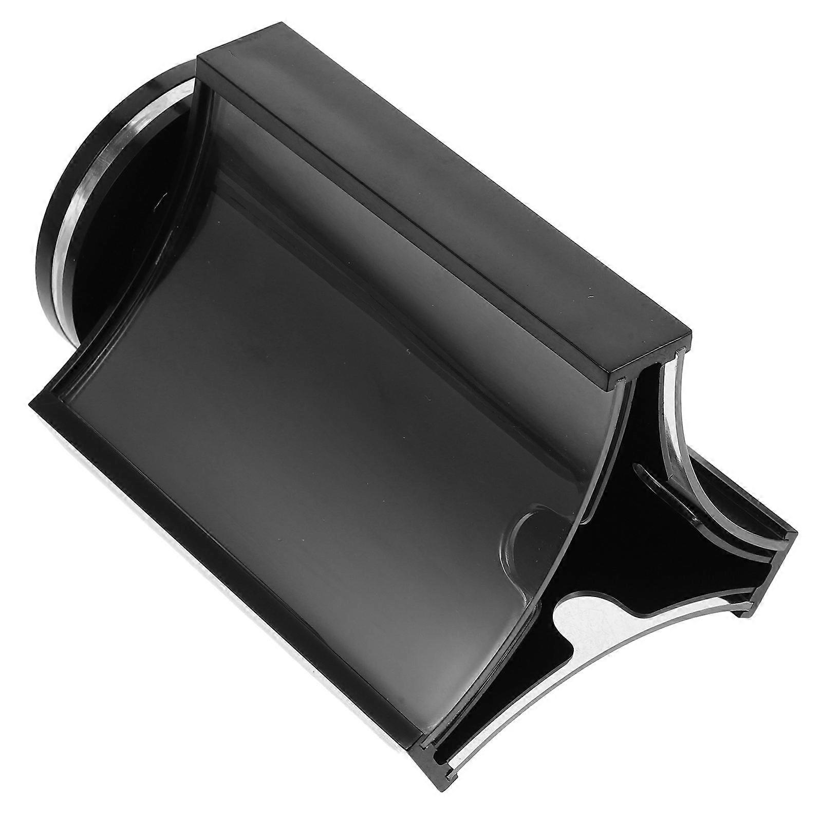 Black Rotating Table Acrylic Menu Holder for Displaying Menus