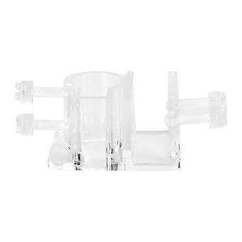 High Transparent Acrylic in and out Water Pipe Fixation Clamp Single Hole for Fish Tank Aquarium21mm