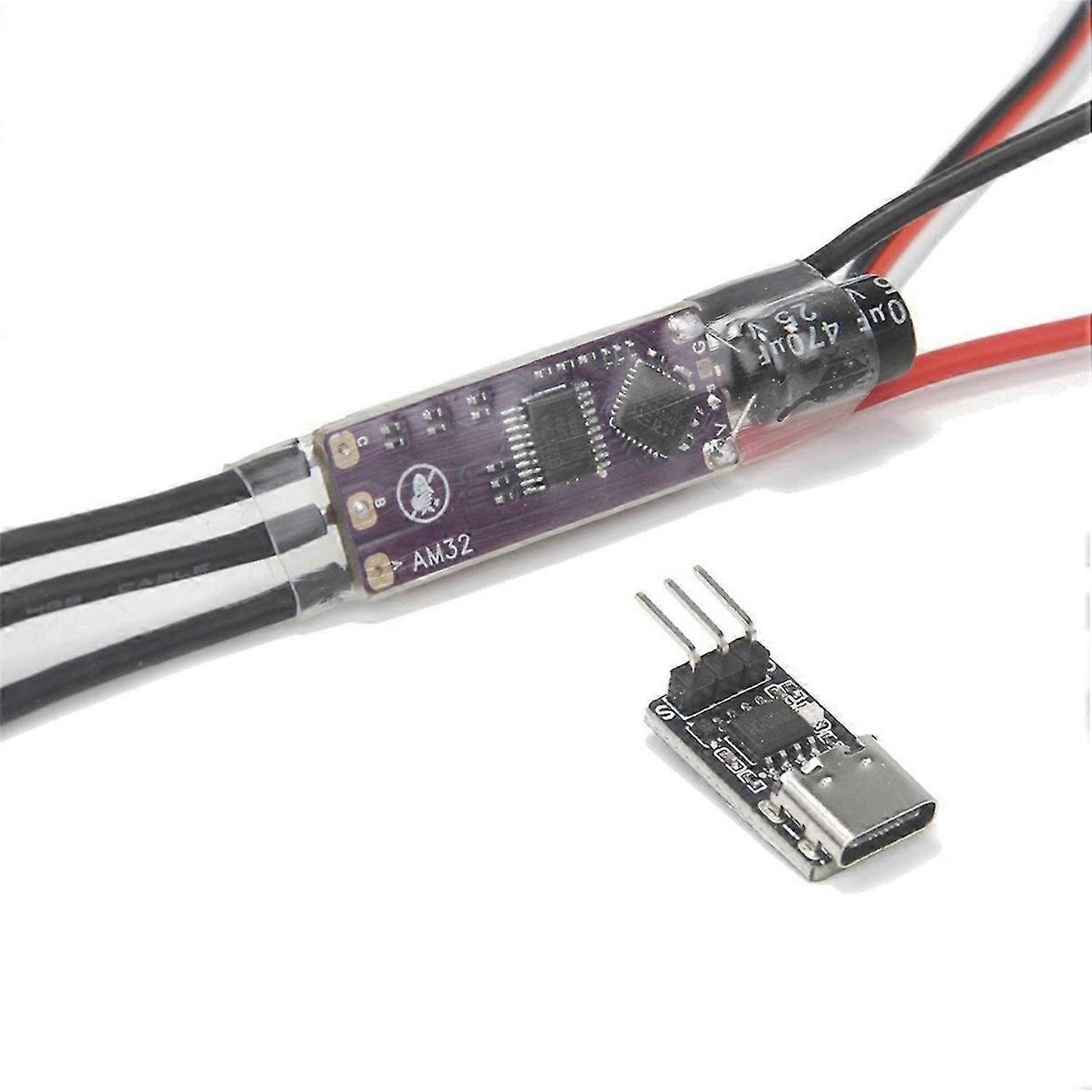 AM32 40A 32-Bit Mini ESC Programming BEC PWM Param Converter