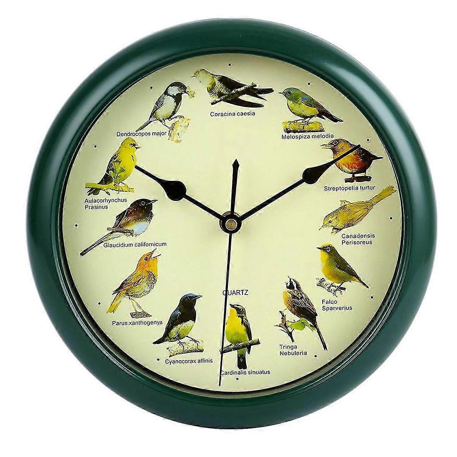 Musical bird wall clock, decorative battery powered, melody clock