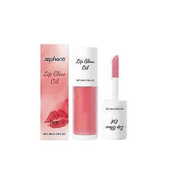 Pfingstrosen-Lipgloss-Öl, feuchtigkeitsspendend und pflegend, zarte, feuchtigkeitsspendende tägliche Pflege der Lippen, leicht und nicht klebrig, 3 ml
