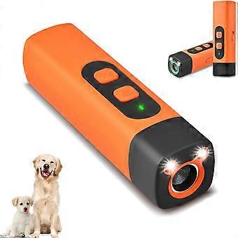 Dog Bark Deterrent Devices, Rechargeable Anti Barking Device for Dogs,  Suitable for Training to Improve Bad Behavior (Orange)