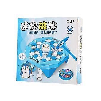 Small Penguin Ice Breaking Tabletop Puzzle Game, Funny Knock Ice Rescue Toy, Durable Multicolor