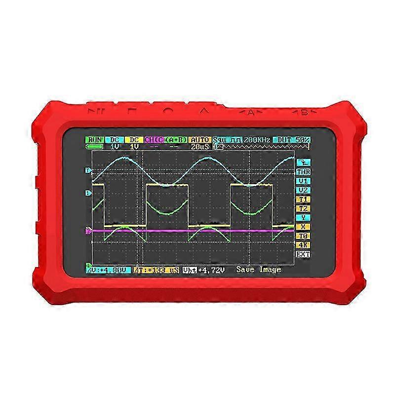Rubber Case compatible with Ds213 Dso213 Ds203 Dso230 Oscilloscope（Red）