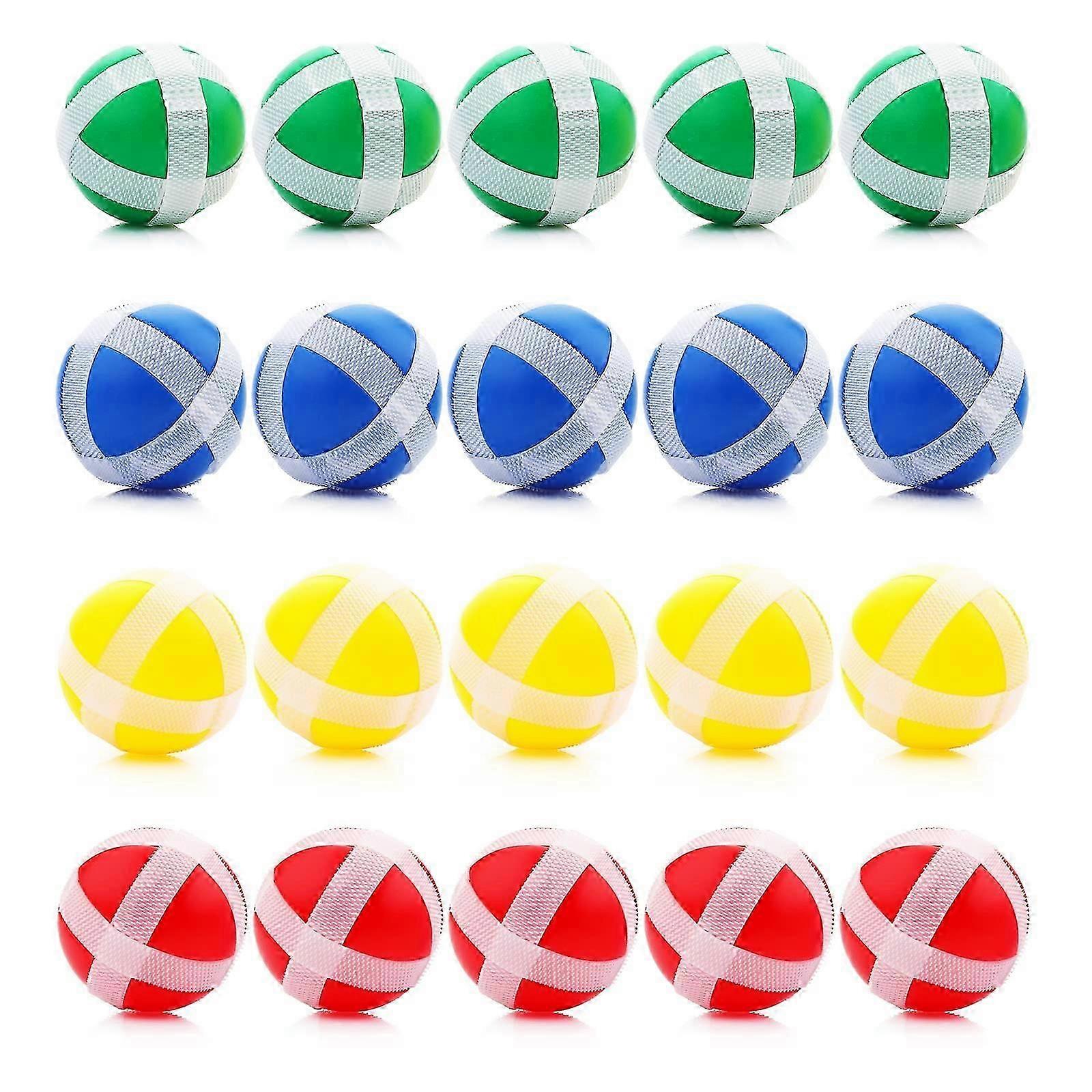 20 pcs gancho e loop bolas, crianças dardos jogo bolas 1.3inch
