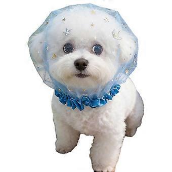 Dog Mesh Head Cover  Adjustable  cats Dogs Anti Licking BitingJJ