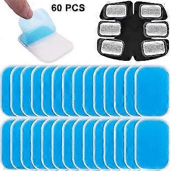Lot de 60 feuilles de gel pour coussinets de gel, remplacement pour ceinture abdominale, tonification musculaire, accessoires pour abdominaux