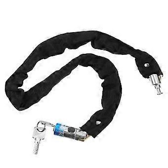 Lucchetto a cavo nero per bicicletta, resistente e durevole, per un utilizzo sicuro all'aperto in bicicletta, lunghezza 80 cm.