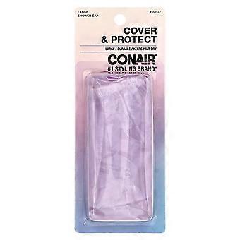7 x Conair, Cover & Protect Shower Cap, Large , 1 Cap