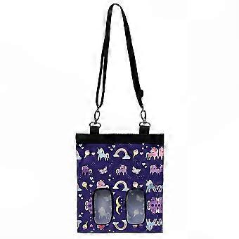 Low-Mess Hay Bags for Small Pets, Pony Purple Rabbit and Guinea Pig Cage Feeders, Compatible with Hamsters and Rodents