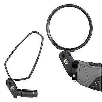 Bicycle 1pc Mirror Left/Right Mount Acrylic Convex Flat Lens Rear Adjustable