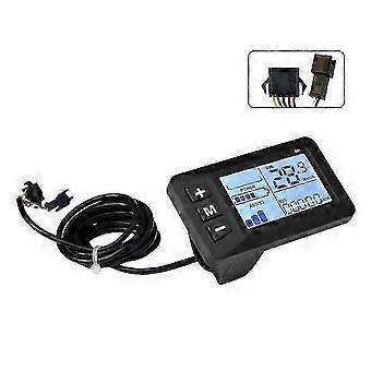 24V-48V LCD G51 Mini-Display für Elektrofahrräder mit SM-Anschluss, inklusive Beleuchtung und Kabel, kompatibel mit E-Bike-Zubehör