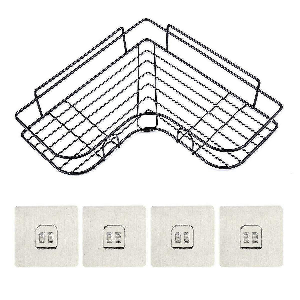 Shower Corner Caddy Bathroom Organizer with SpaceSaving Triangular Shelves Rustproof QuickAccess Design