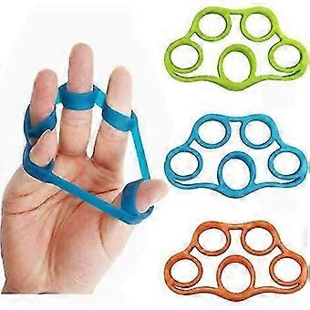 Hand Grip Reinforcer,3 PCS Finger Reinforcer Silicone Finger Exerciser Forearm Resistance Bands Exercise Strength