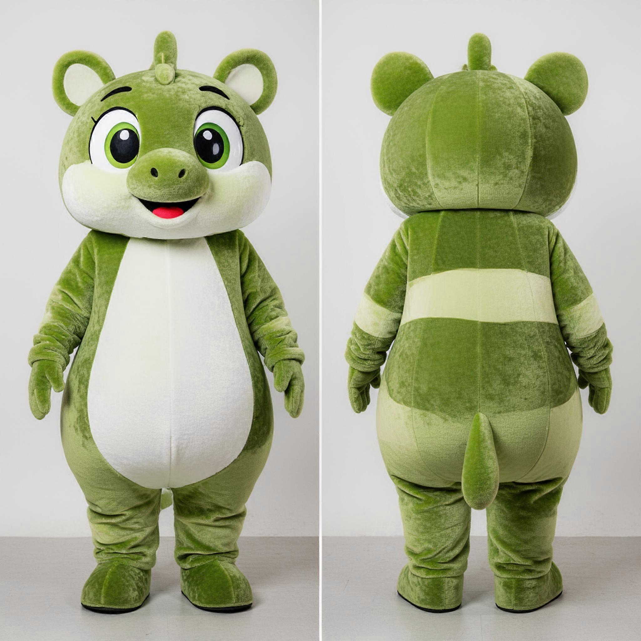 MASTICOT Olive Cartoon Quagga Mascot