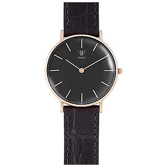 Faber time Quartz Analog Woman Watch with F202RG Cowskin Bracelet