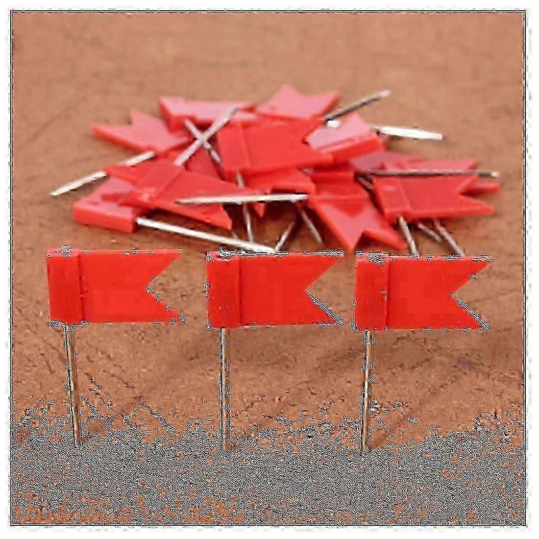 Red Push Pins for Flag Shape Map Notice Board