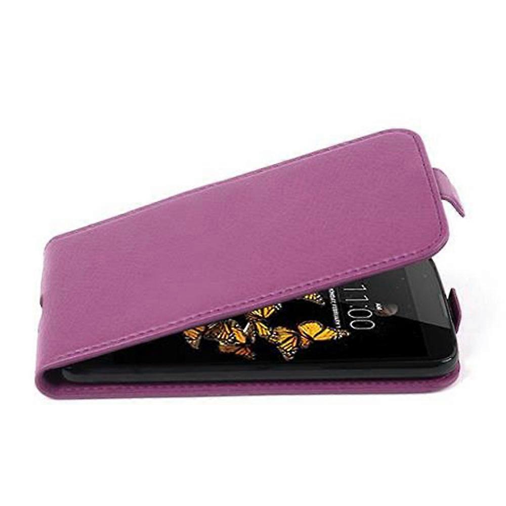 Case compatible with LG K8 2016, flip case - with textured surface