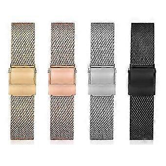 Stainless Steel Mesh Watch Band 14mm 18mm Quick Release Strap for Mens Women-bhkj