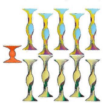 10-Pack Soft Tip Suction Cup Darts Set, Colorful Silicone Darts for Indoor and Outdoor Throwing Game, Fun for Kids and Adults