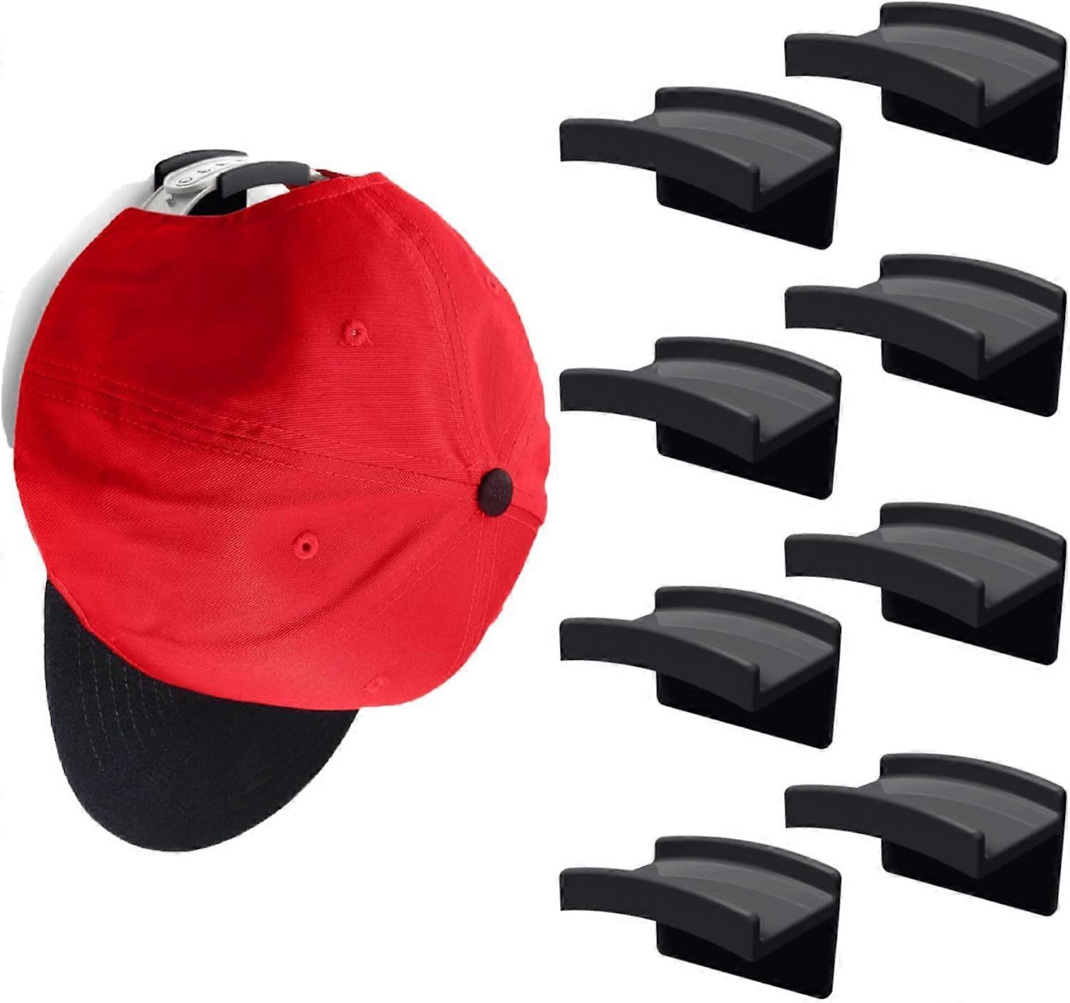 Curved Adhesive Hat Hooks 8-Pack