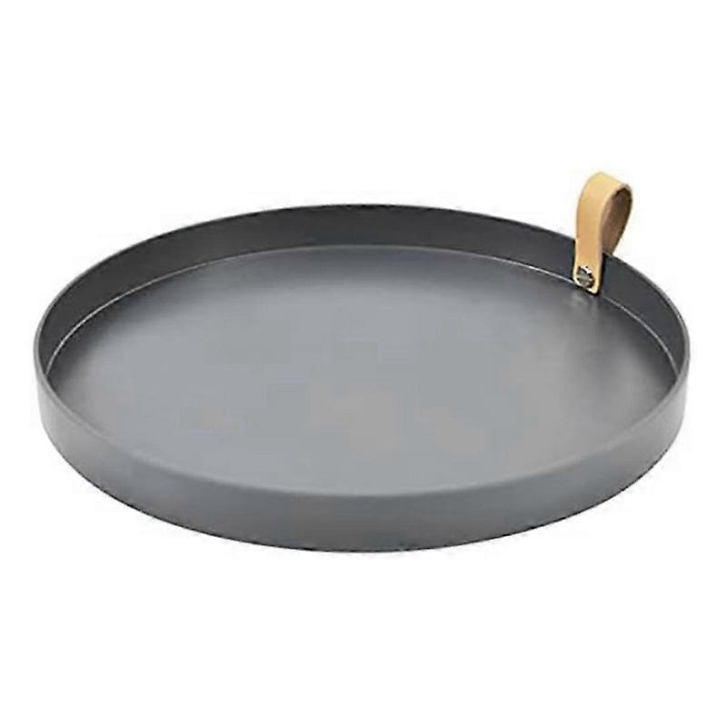 26cm Round Storage Tray Durable PU Leather