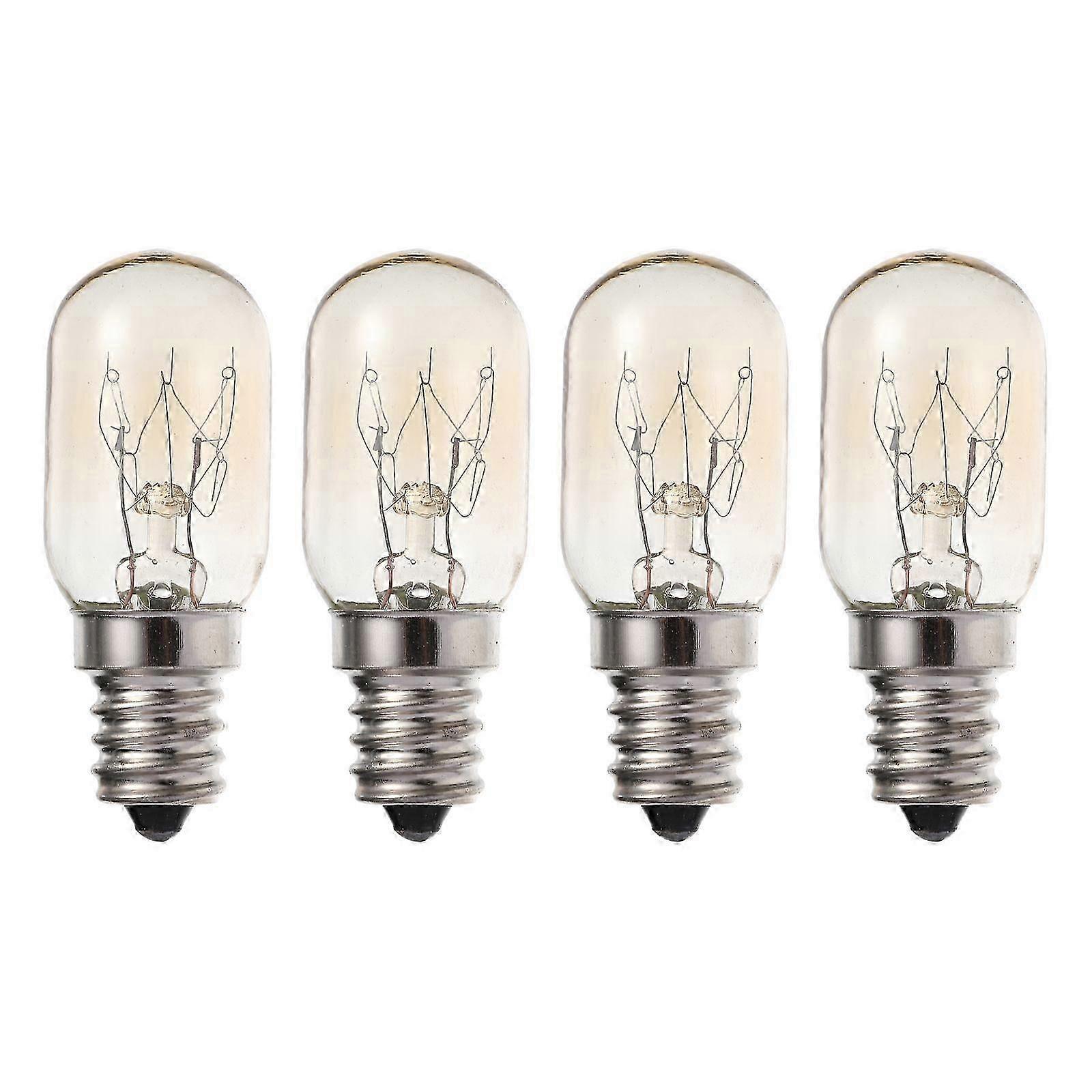 4pcs 10w Refrigerator Bulb E12s Base Replacement Fridge Light Range Hood Bulb