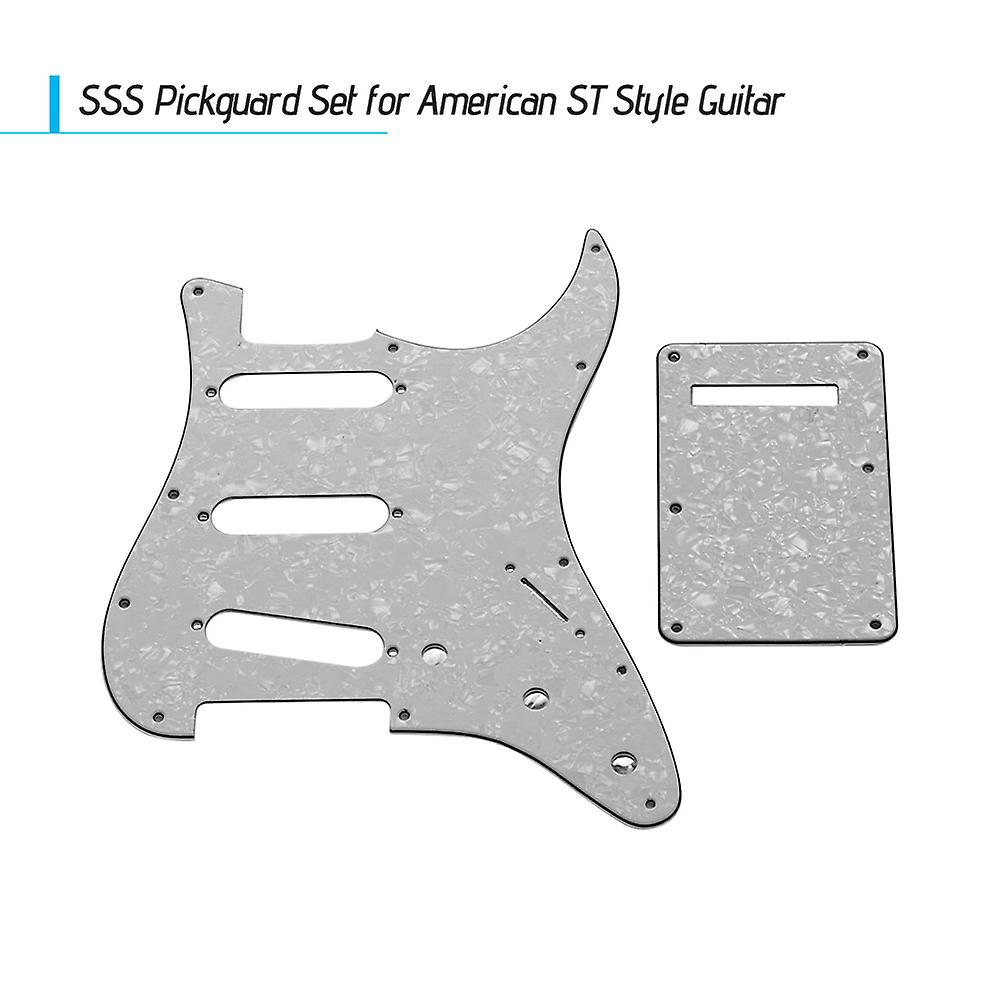 Electric Guitar Pickguard Set With Back Plate Screws Pick Guard