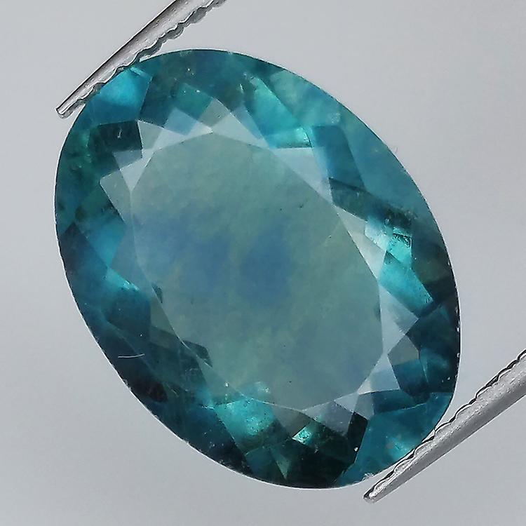 7.37ct. Fluorite Oval Cut 15x10mm awo48