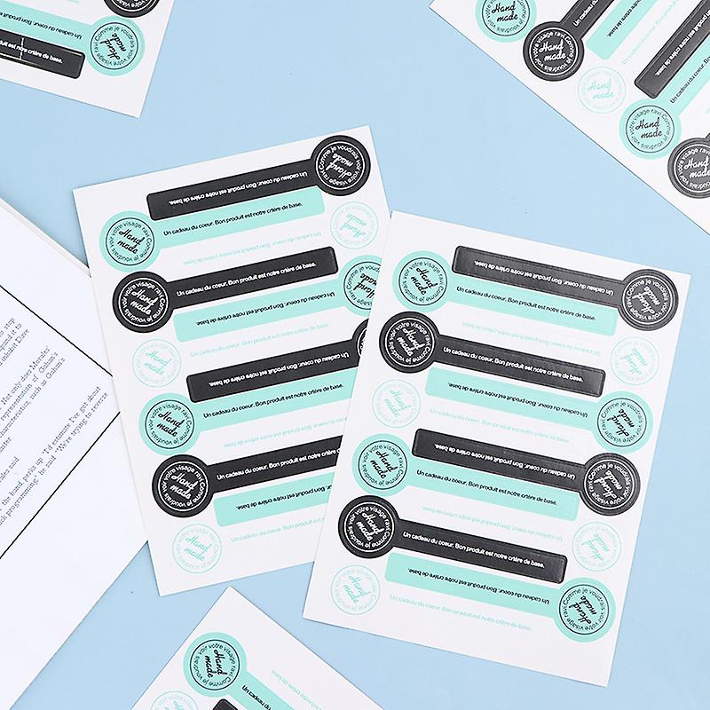 60pcs "hand Made" Jam Jar Sealing Sticker Packaging Sticker Label Baking Sticker