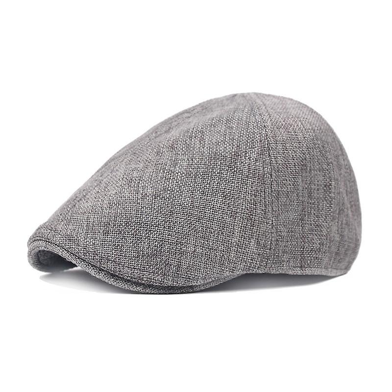 Burlap Cap Retro Men Forward Beret, Size: M (56-58cm)