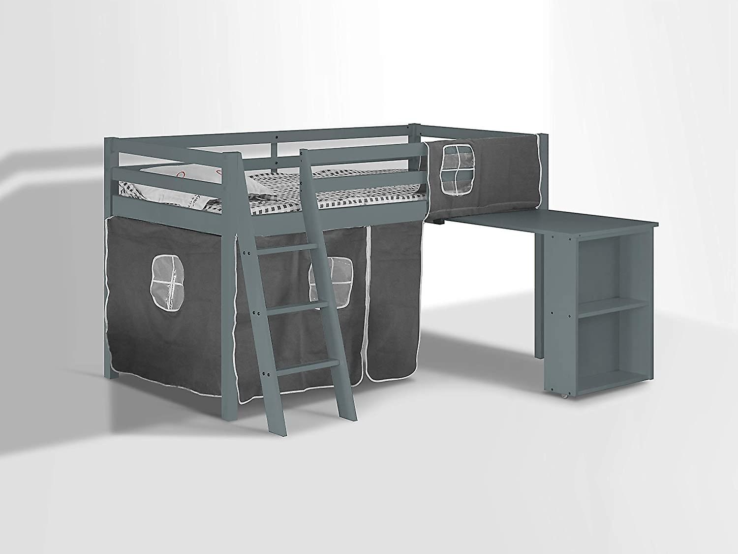 Cosmo Mid Sleeper With Pull Out Desk And Tent