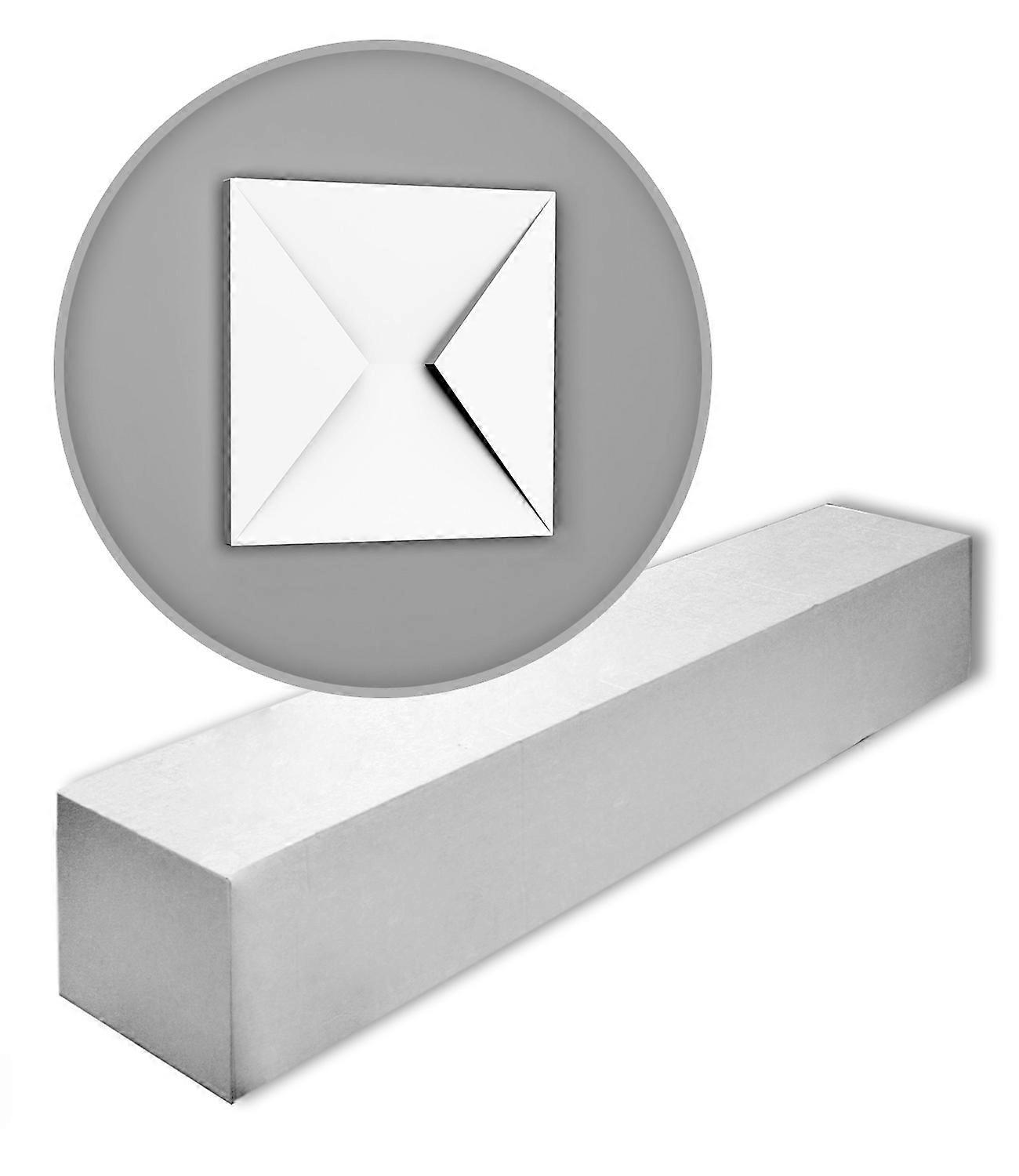 Orac Decor 5 x 3D Wall panels W106-box 0.55 square meter MODERN Purotouch® 33.3 cm white pre-primed