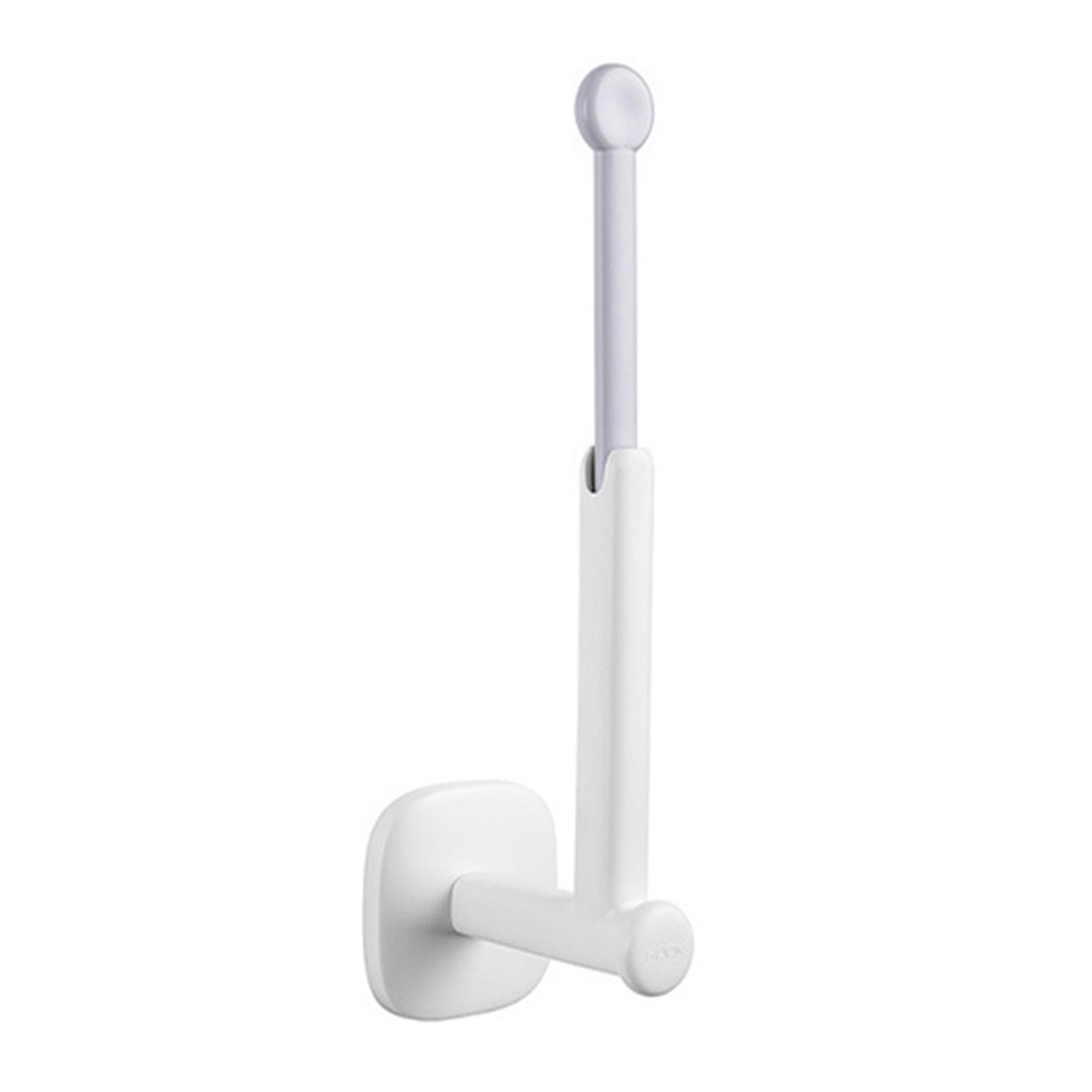 Wall Mounted L-shaped Adhesive Storage Rack Holder Durable Space Saving Coat Jacket Organizer Holder