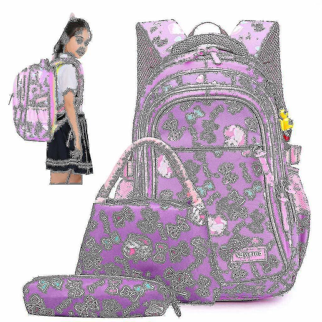 Chdz Prints 小学生挎包背包女孩男孩书包