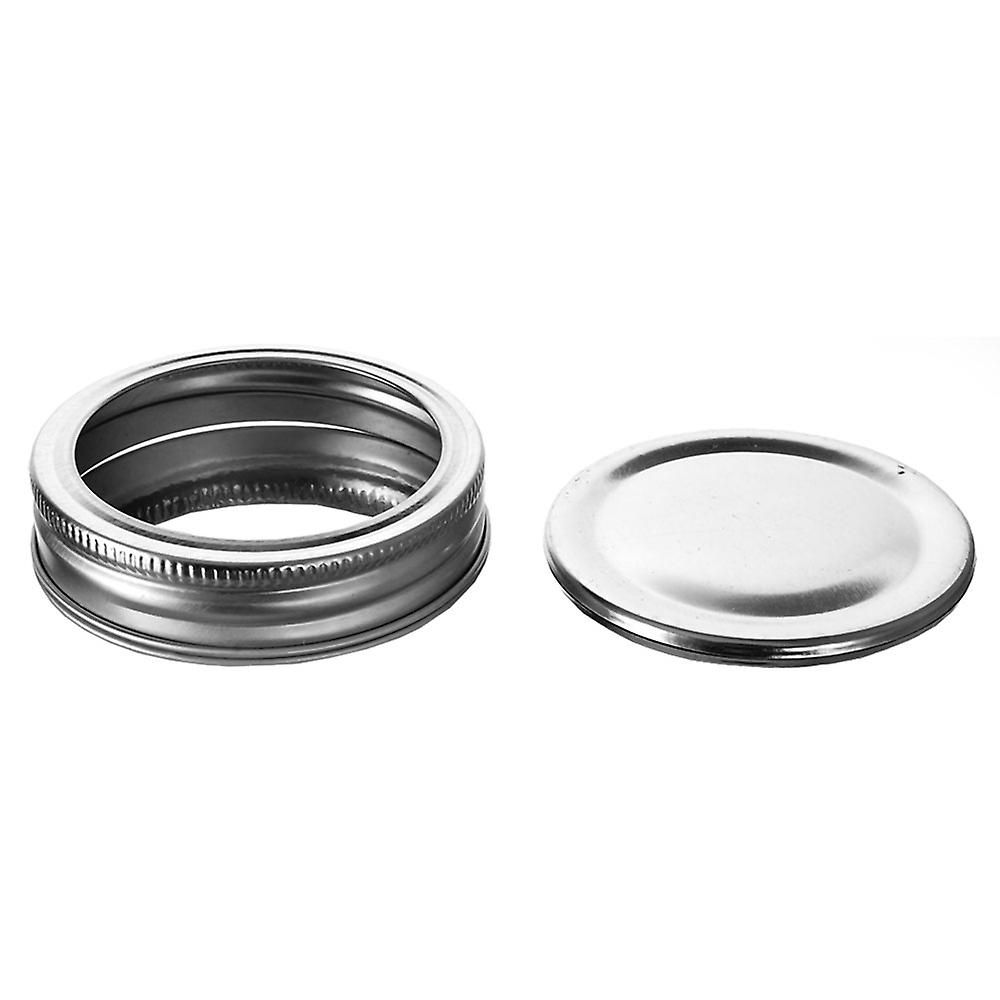 Old Fashioned Preserving Lids and Rings Wide Mouth Dishwasher Safe Pack of 6