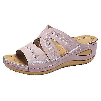 Damen Keilsandale Sommer Keilschuhe Kissen Komfort Sandale Für Hochzeitsfeier Ballsaal