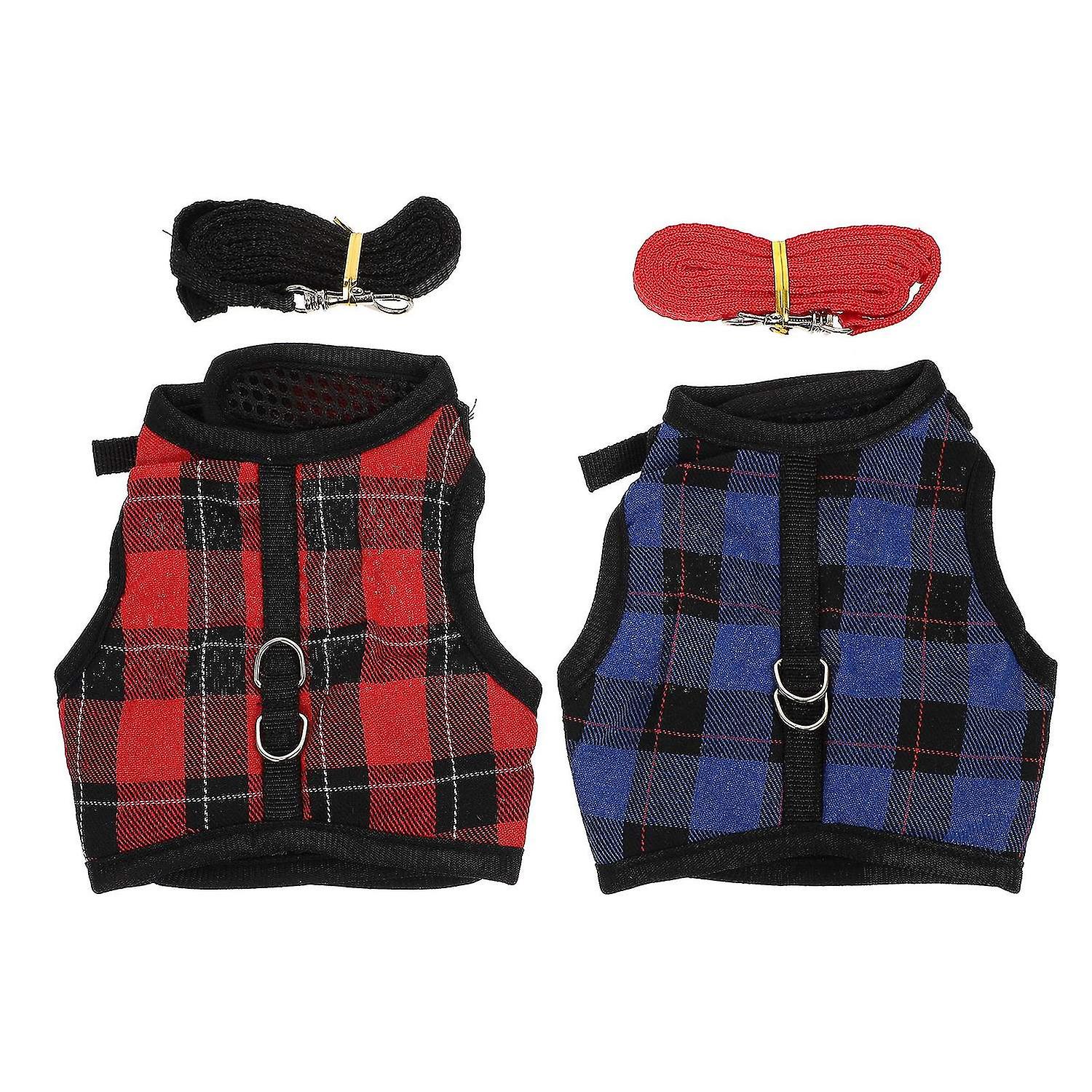 Small Pet Harness Dog Walking Vest Mesh Vest Leash