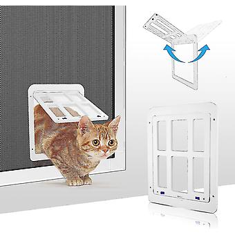Hundeklap med magneter, kæledyrsklap til flueskærm, hundeklap, magnetisk lukning Kæledyrsklap til katte Hunde med 4 kontakter