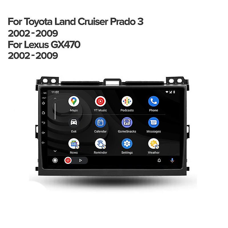 CarPlay Android Auto for Toyota Land Cruiser Prado 120 3 III For Lexus GX470 GX 470 J120 2002-2009