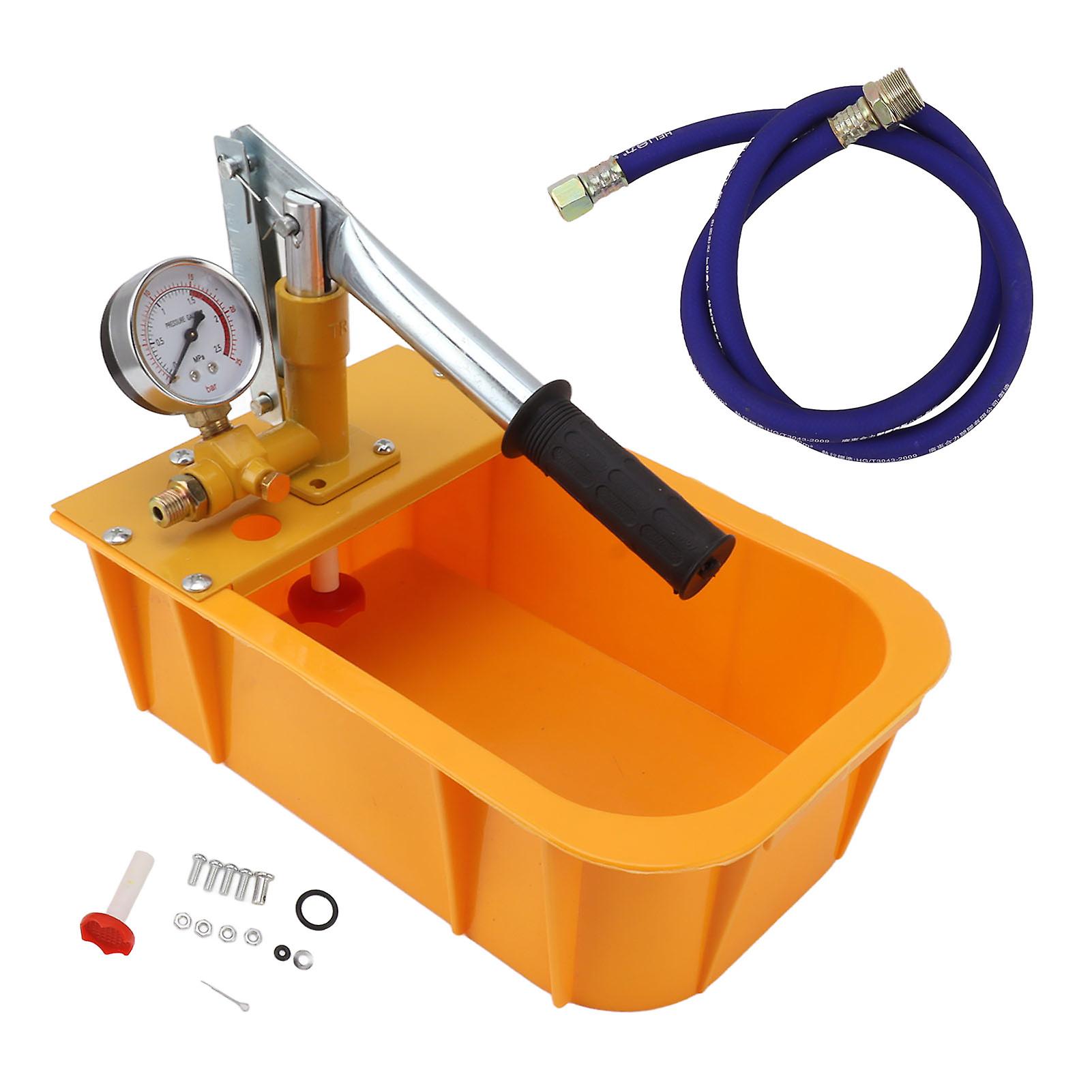 Hydrostatic Pump Tester Hydraulic Manual Water Pressure Test Pump Manual Pipe Leak Detector with Gauge