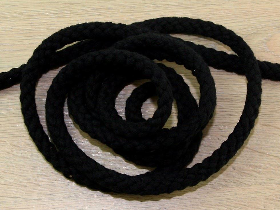 Minerva 9mm 粗棉绳 黑色 - 每米