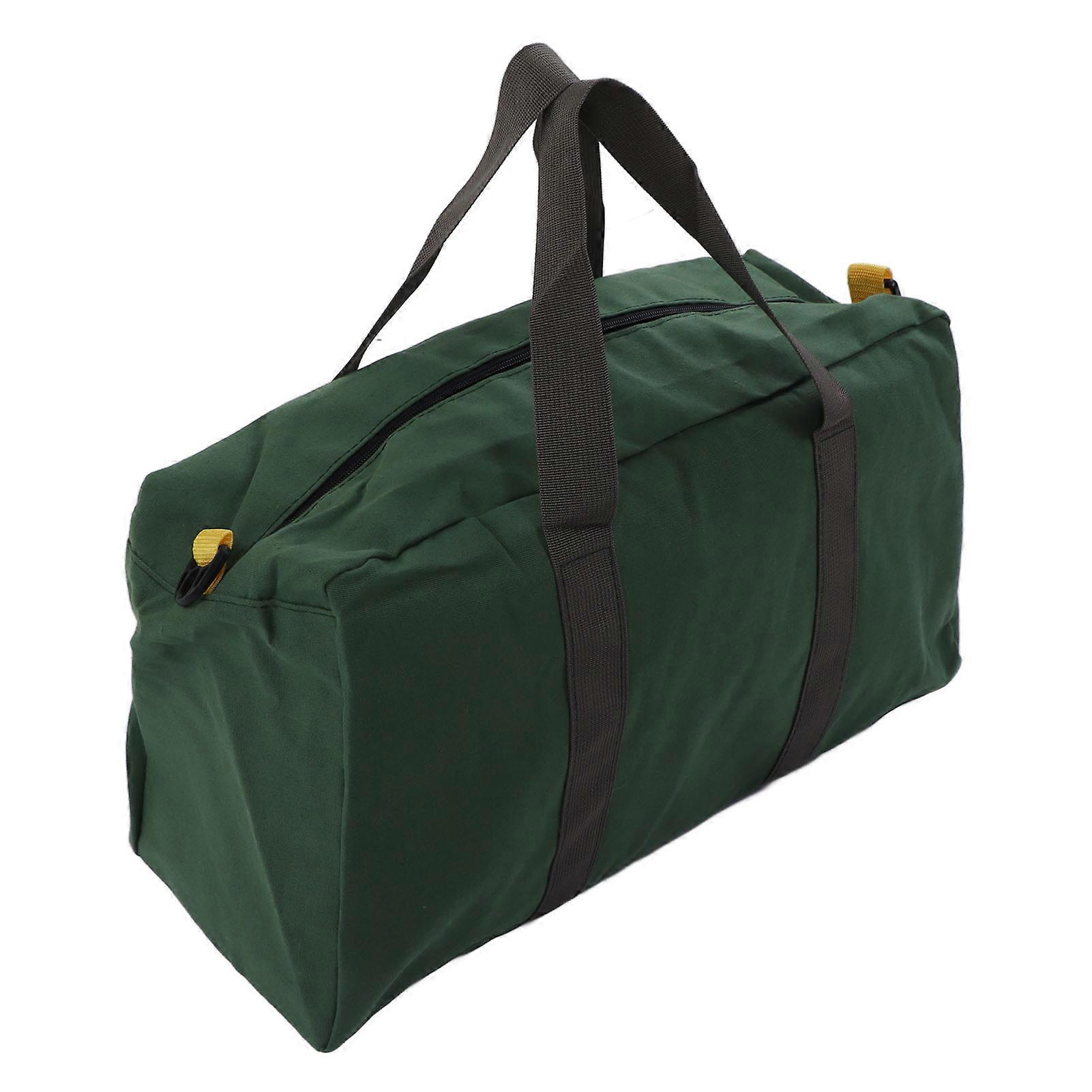 Qukaim Heavy Duty Tool Bag Hand Tool Bag, Waterproof Heavy Duty Canvas Tool Tote, Large Capacity 20 Inch, Wide Mouth Design, Portable Storage for