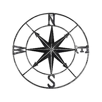 Metal Craft Compass Vane Wrought Iron Decoration Indoor Ornaments