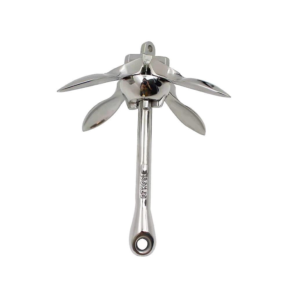 1.5Kg/3.3lbs Marine Stainless Steel Umbrella-type Boat Folding Grapnel Anchor For Yachts And Ships