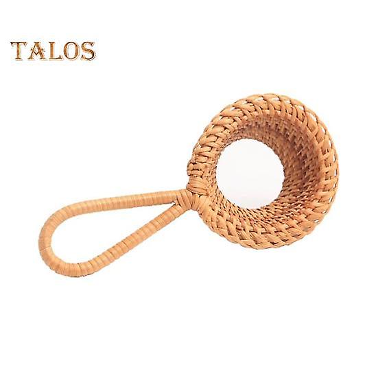 Tea Strainer Exquisite Rattan Woven Lightweight Simple Large Capacity Tea Gauze Filter for Home