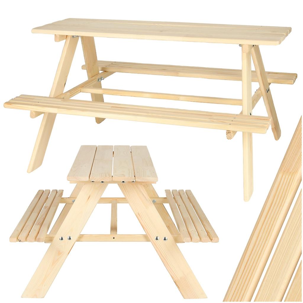 Gartentisch + 2 Bänke